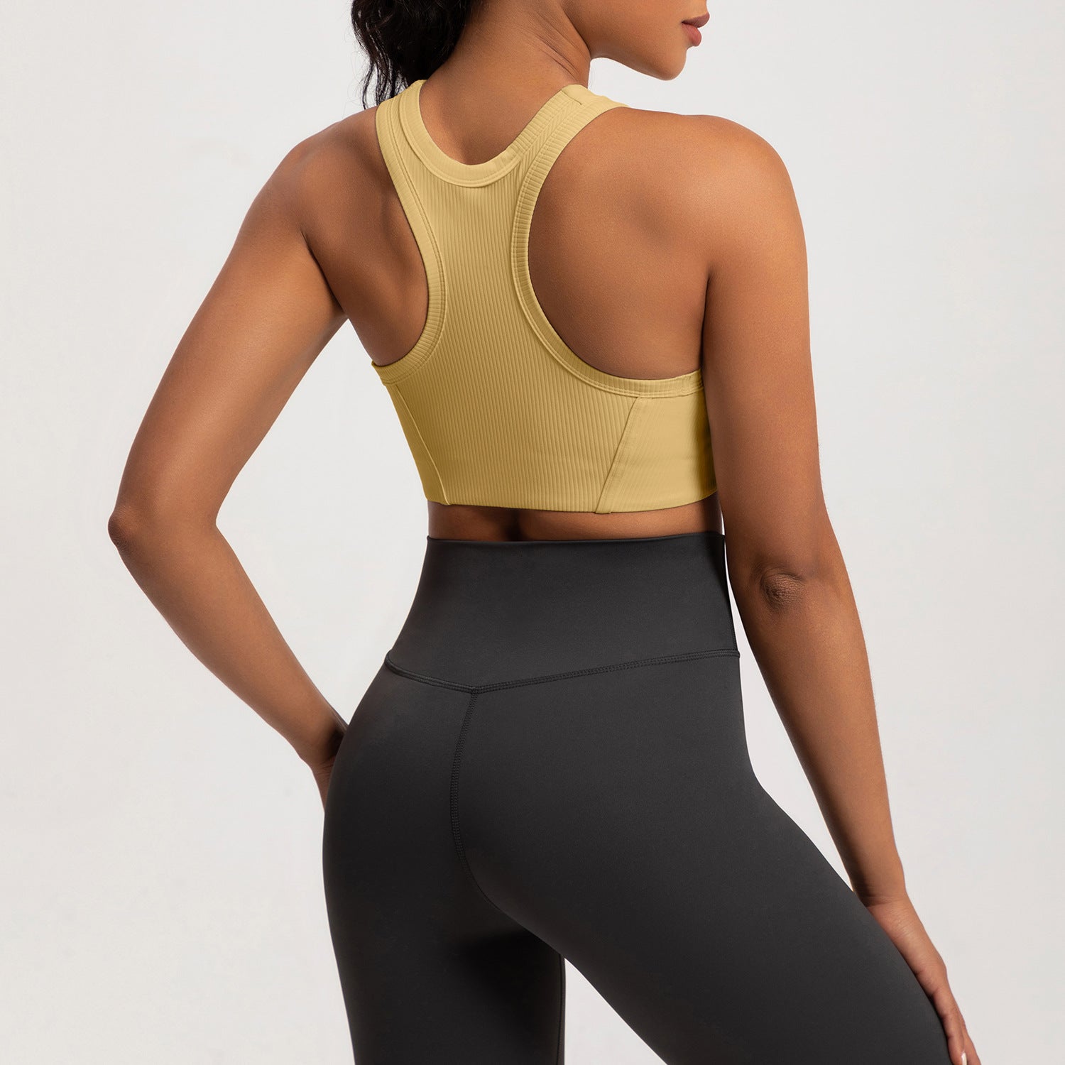 Athena Lulu Front Zip One-piece Yoga Bra