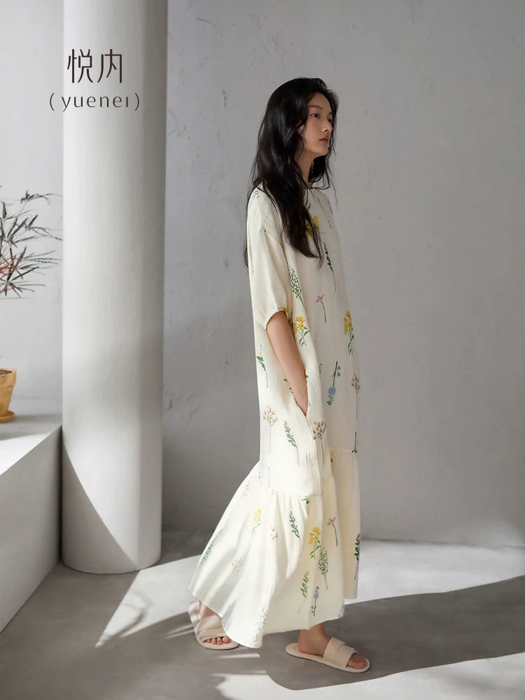 Yuenei Casual Home Nightdress
