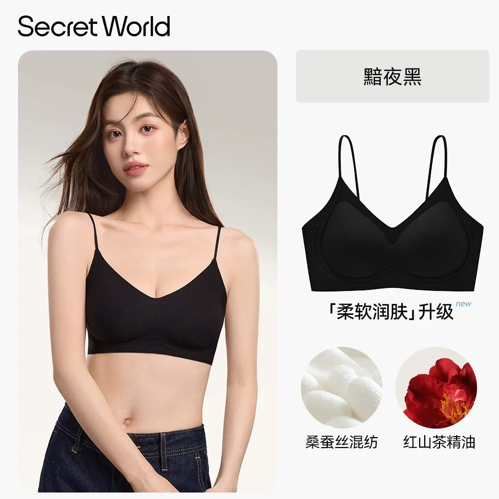 Secret World Traceless Shoulder Strap Bra