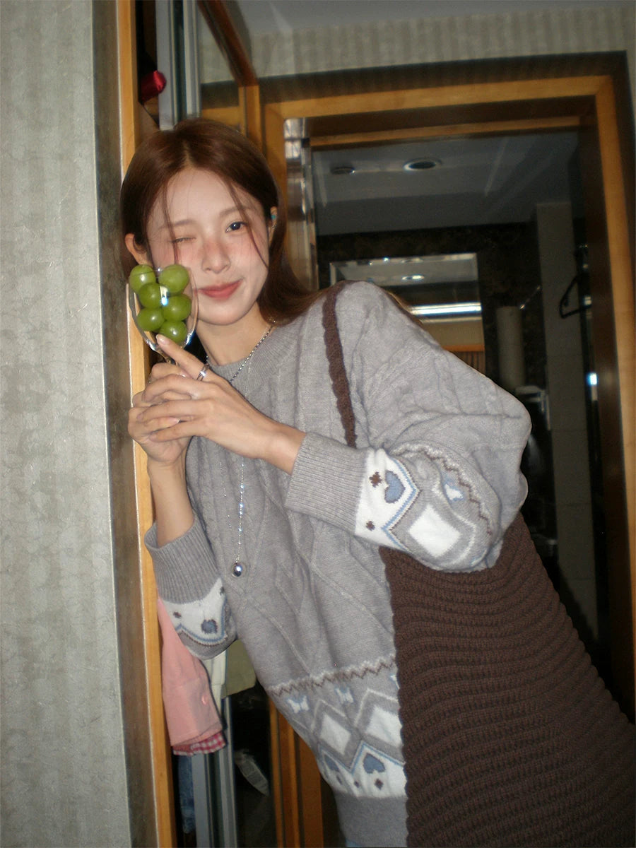 CCKOK Thick Love Maple Island Sweater