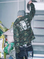 Gameone Camouflage Waffle Long Sleeve Top