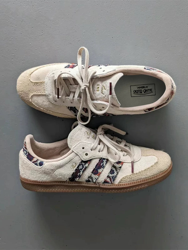 END Co-Branded Consortium Cup Beige Low Top Sneakers