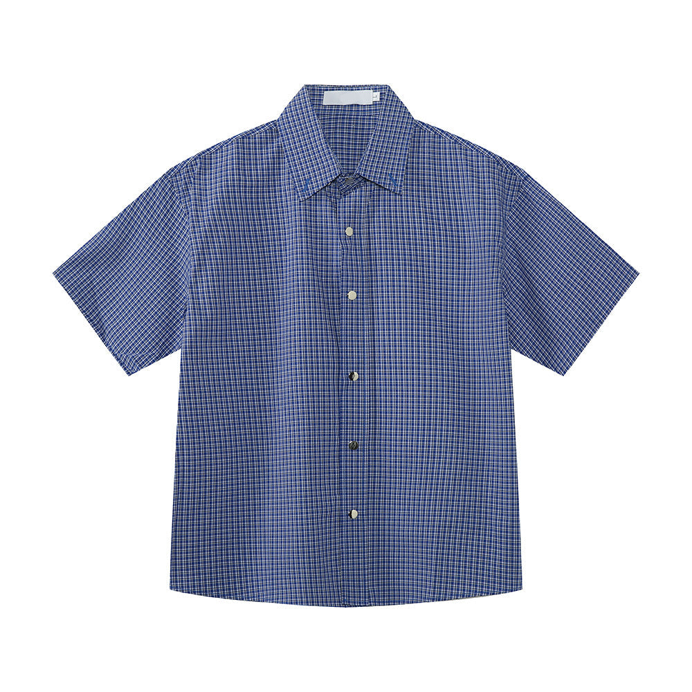 MTLCLOTHES Loose and Versatile Retro Korean Half-sleeved Shirt