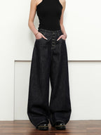 FLYOFF streèt breasted denim jeans