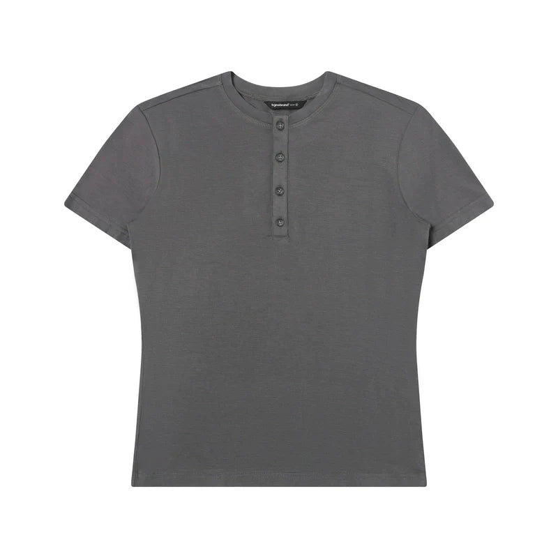 TGNS Henry Collar Shoulder Slim Tee
