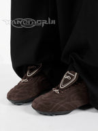 HANQIAORJI Retro Brown Casual Training Shoes
