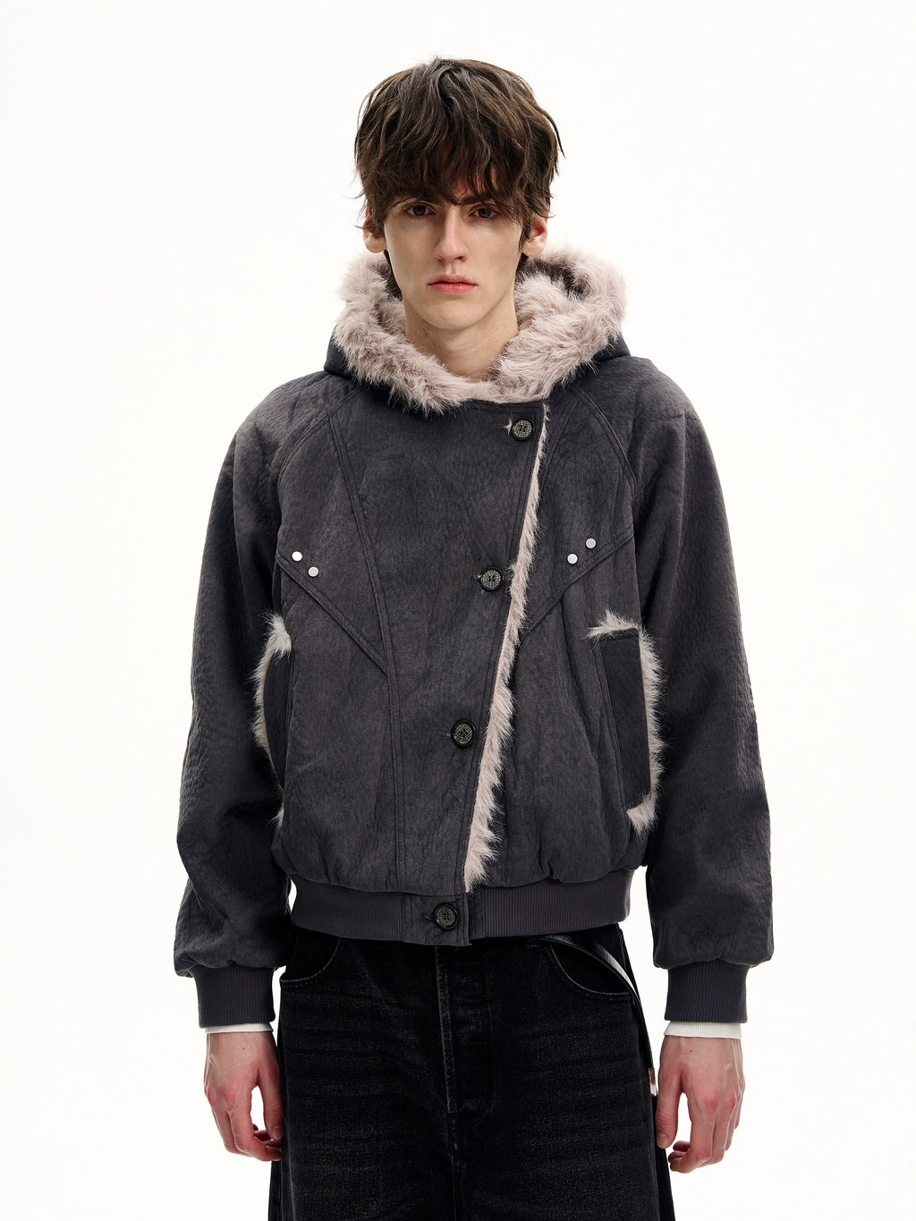 MaxDstr Cleanfit Mountain Carving Cotton Coat