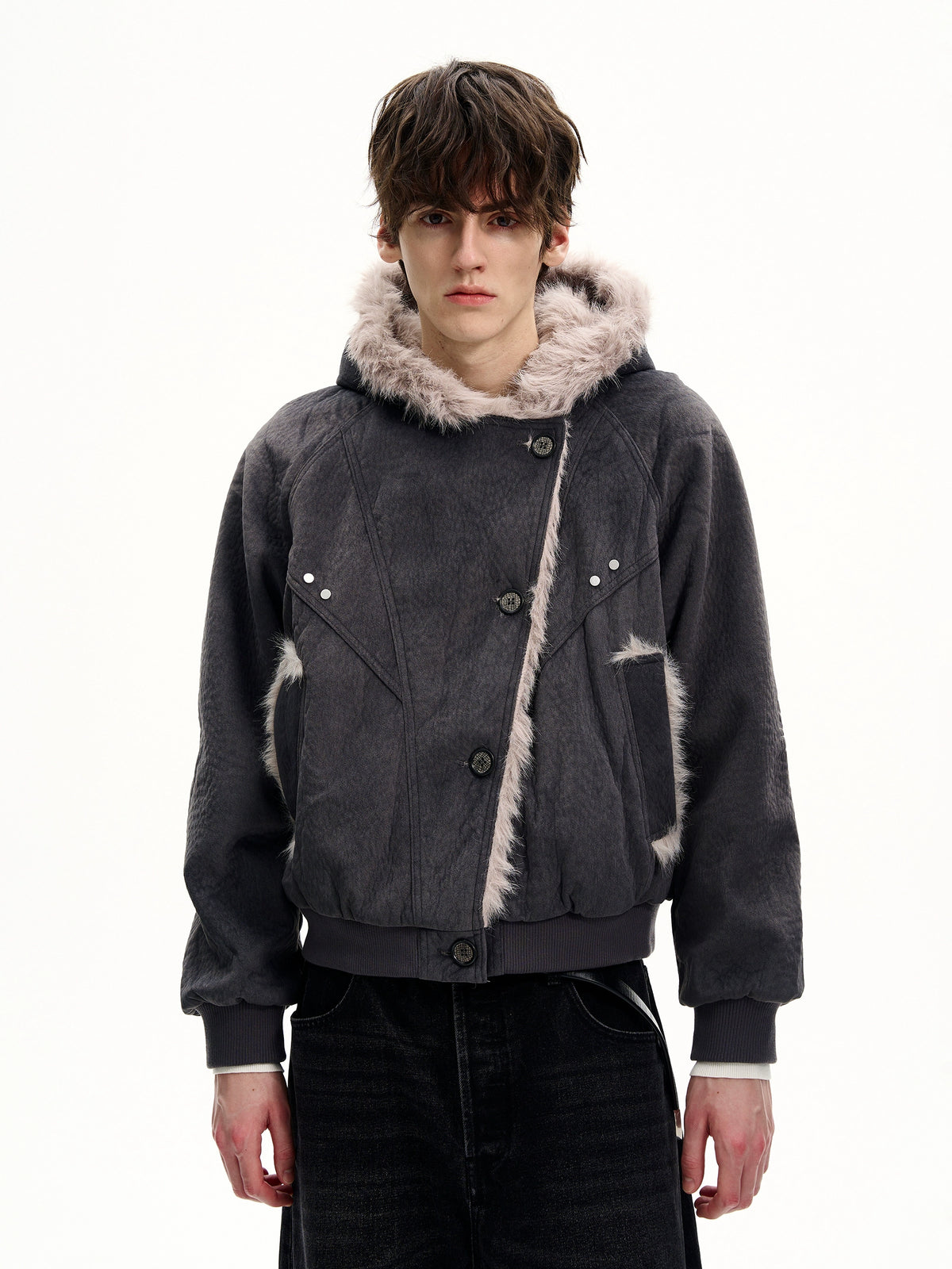 MaxDstr Cleanfit Mountain Carving Cotton Coat