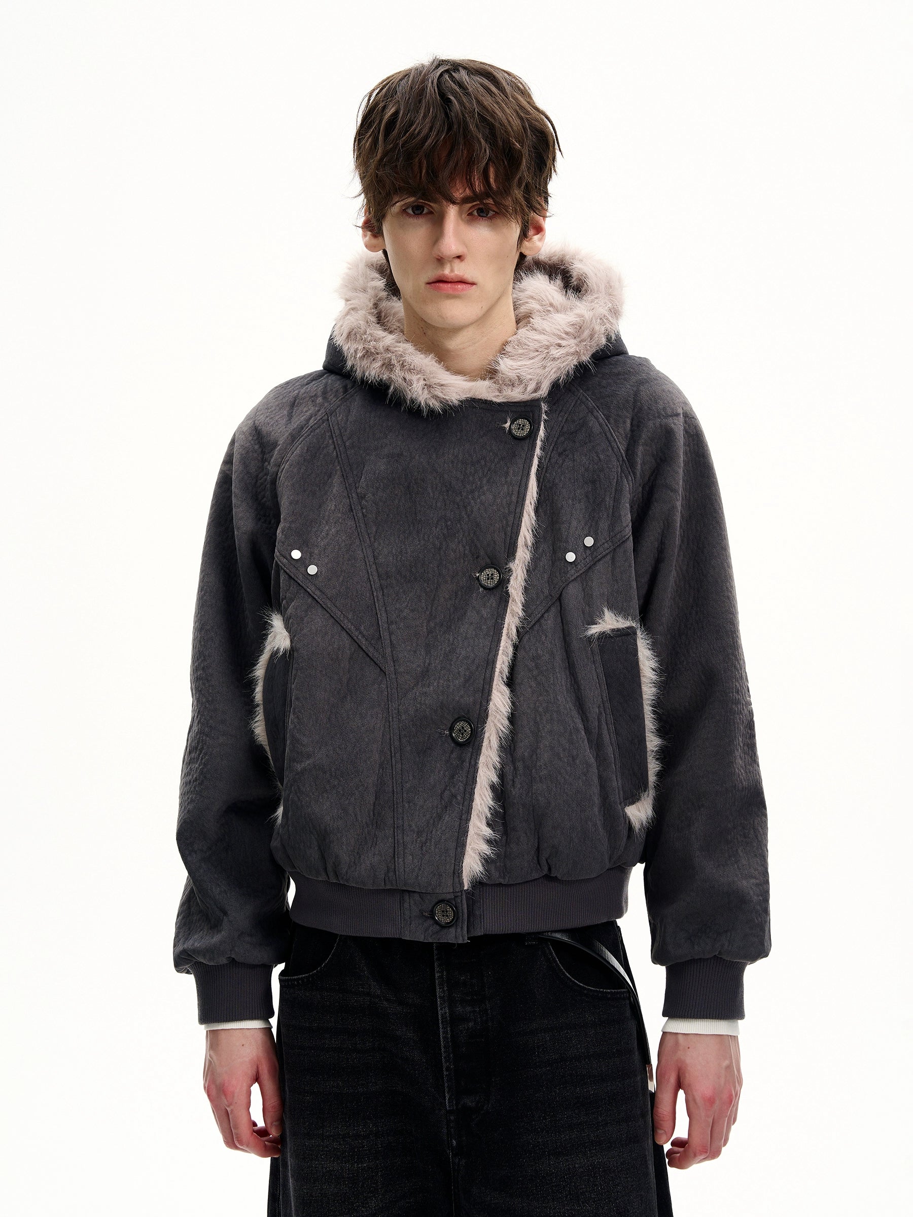 MaxDstr Cleanfit Mountain Carving Cotton Coat