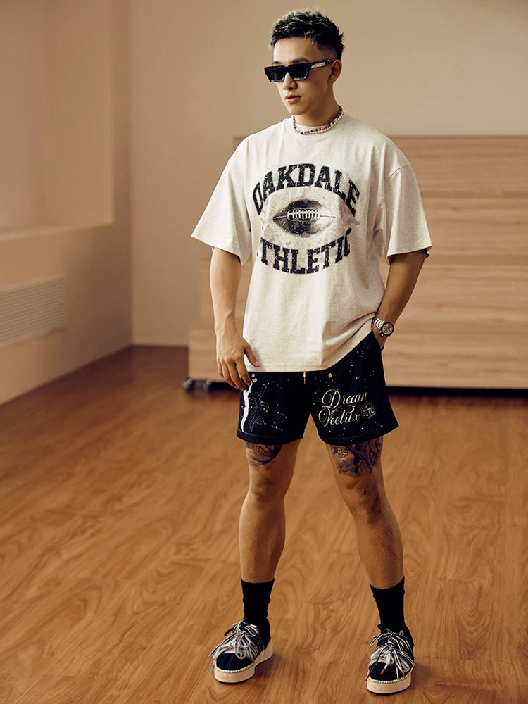 OOTC Rainy Night High Waist Casual Sports Shorts