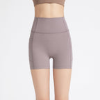 Athena Lulu High Waist Hips Abdomen Nude Fitness Shorts