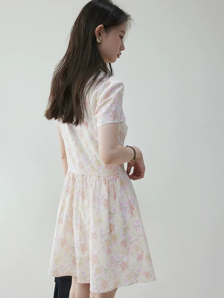 VOOE V-neck Floral Sweet Dress