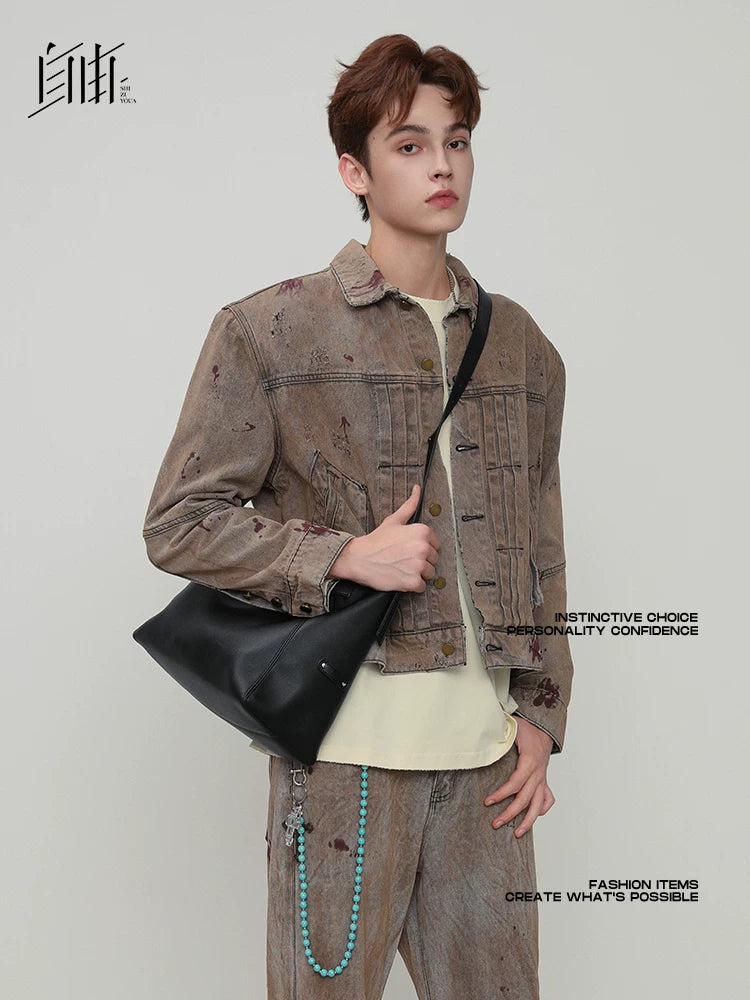 SFREEYA Soft Leather Shoulder Tote Bag