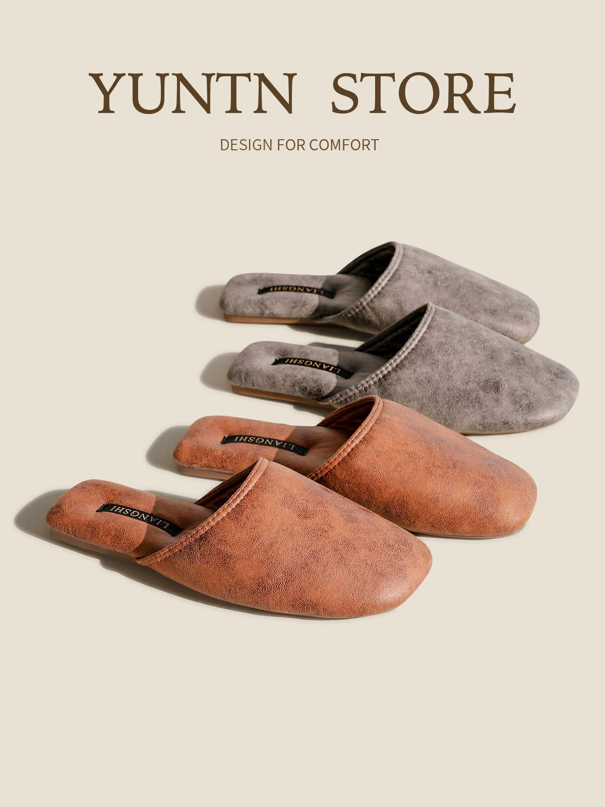 Breathable Toe-Cap Couple Slippers