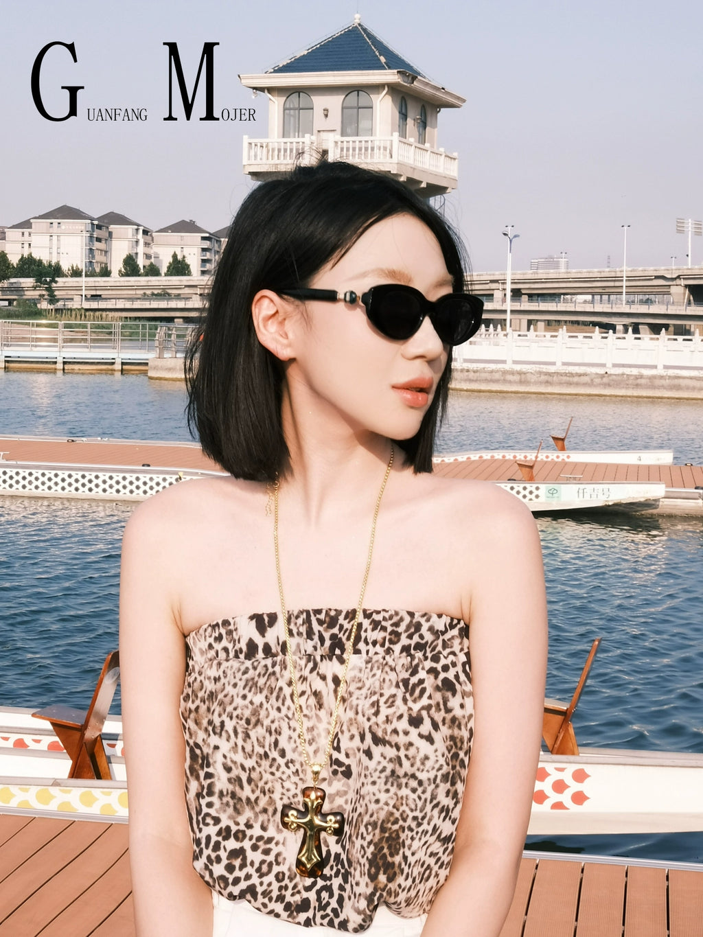 European Luxury Gem Cat Eye Sunglasses High End UV Style