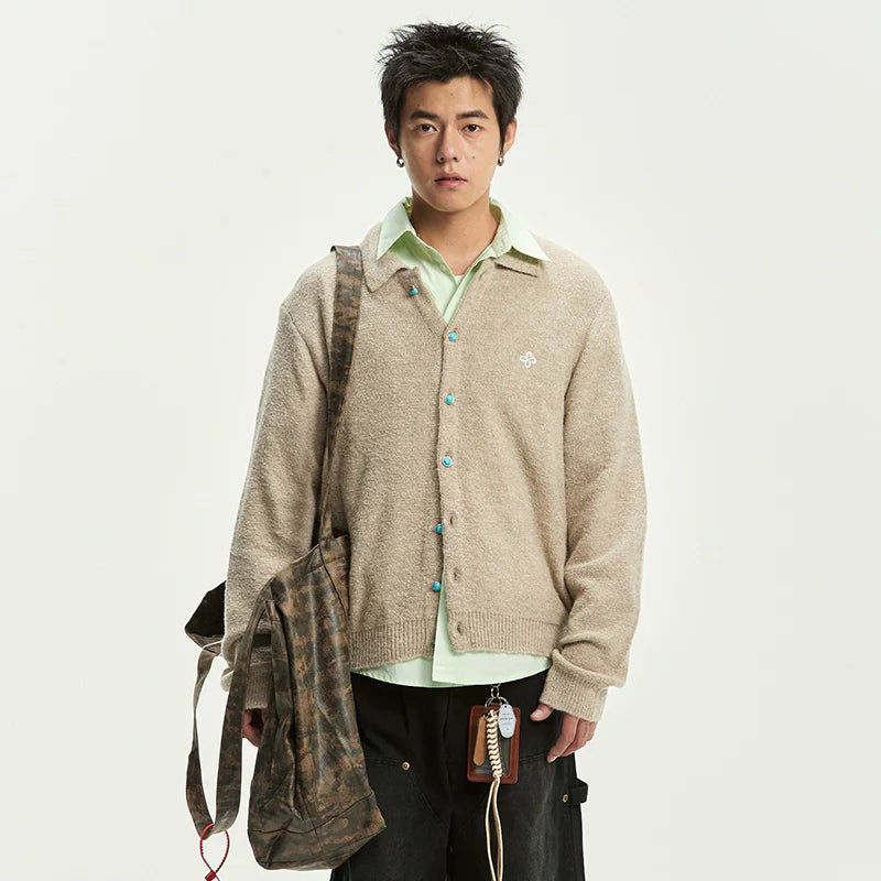 CoosRetro Lazy Wind Warm Casual Knitted Cardigan Jacket