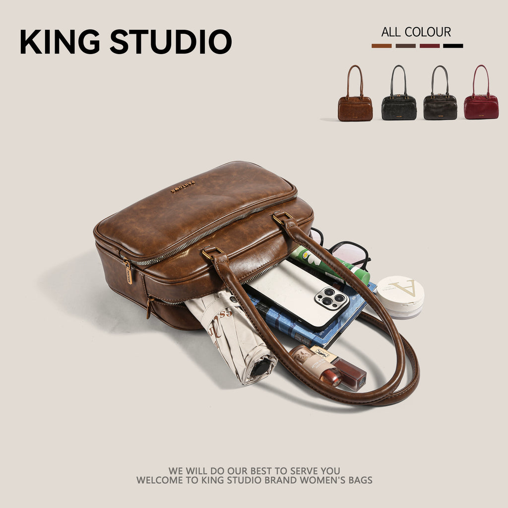 DrinKing Retro Large Satchel Bowling Bag