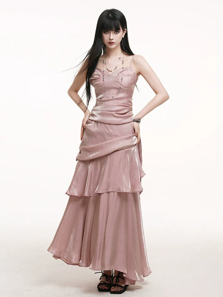 LADYGHOST Casual Suspender Dress