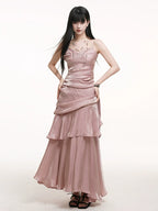 LADYGHOST Casual Suspender Dress