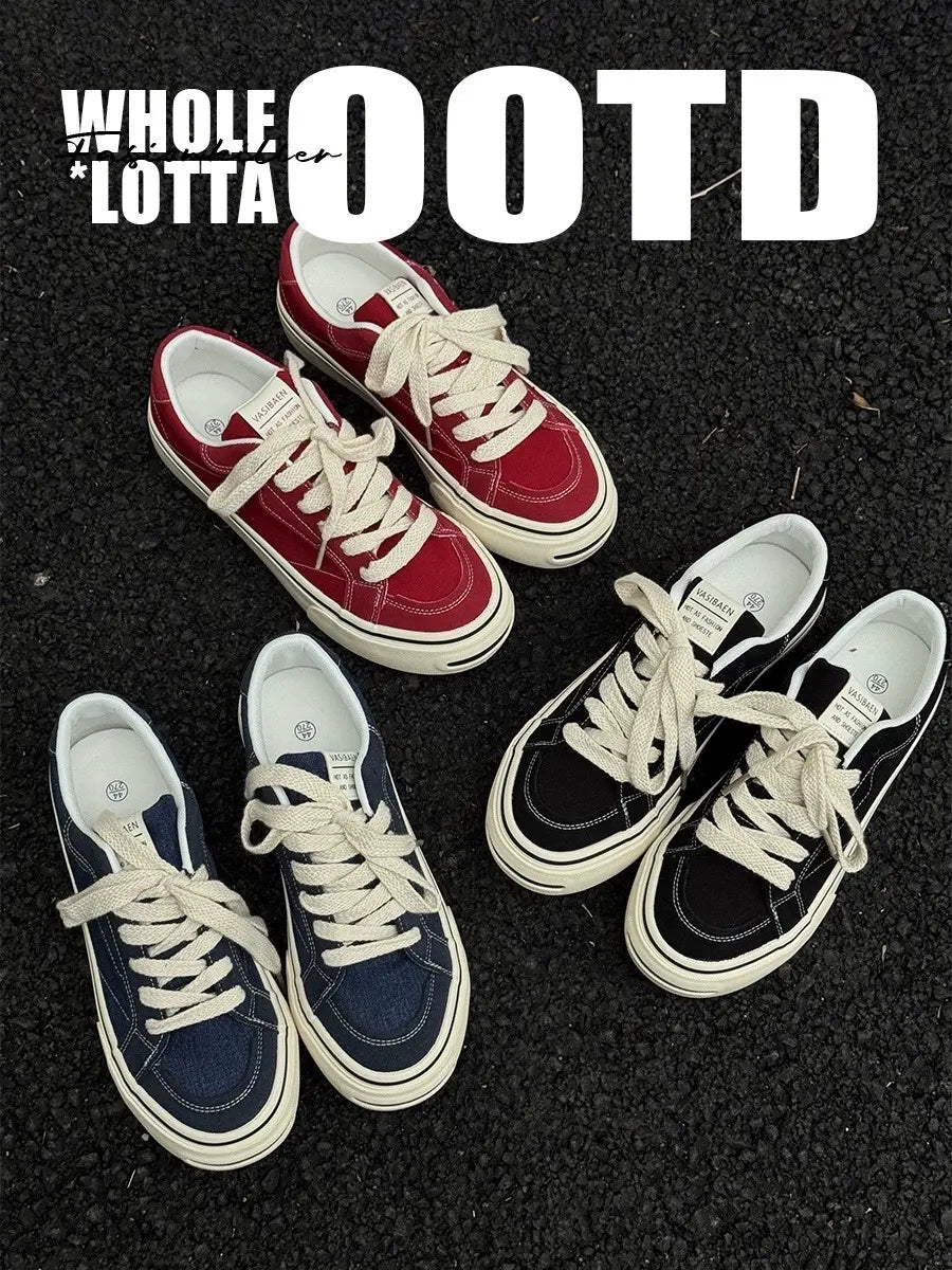 Newrockstarchoppa Classic Smile Canvas Sneakers