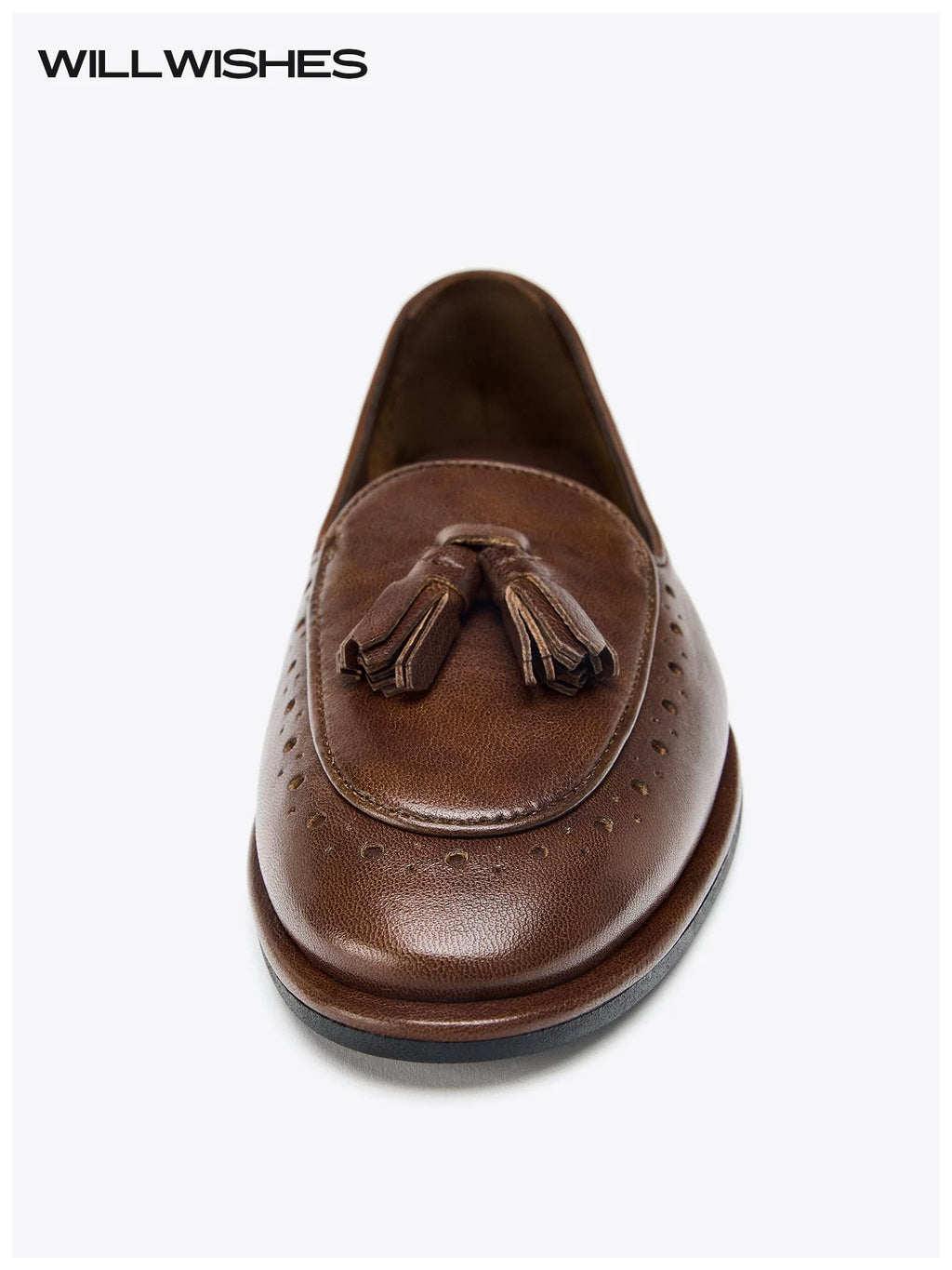 WILLWISHES Wang Ding Tassel Retro Loafers