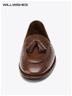 WILLWISHES Wang Ding Tassel Retro Loafers