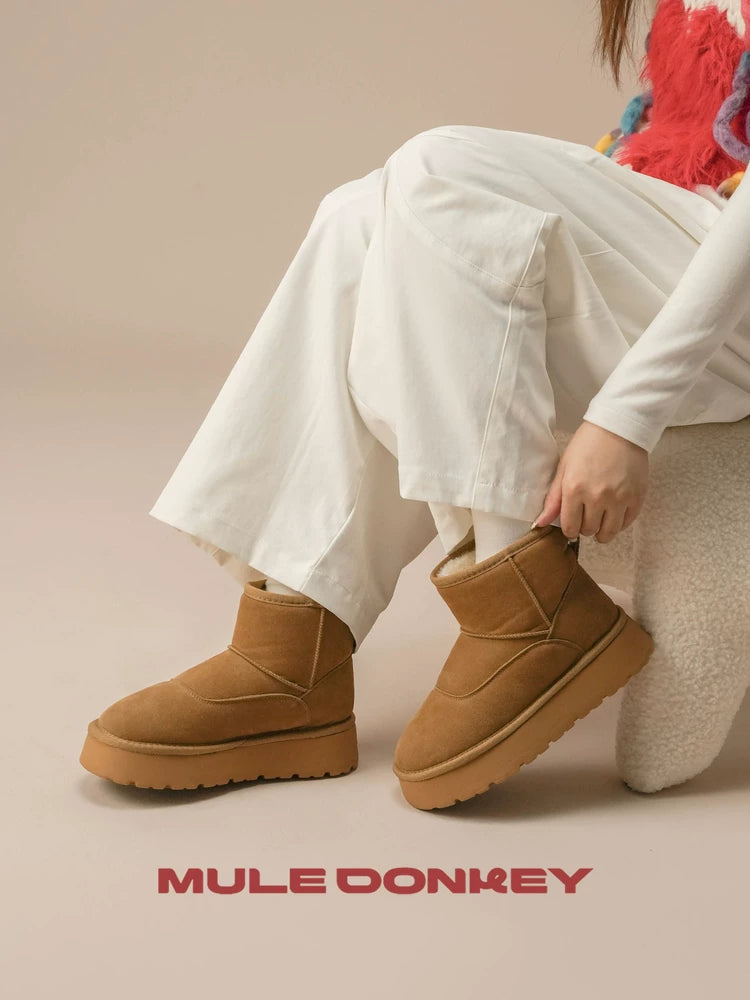 Donkey Anti Ski Velvet Mid Calf Boots