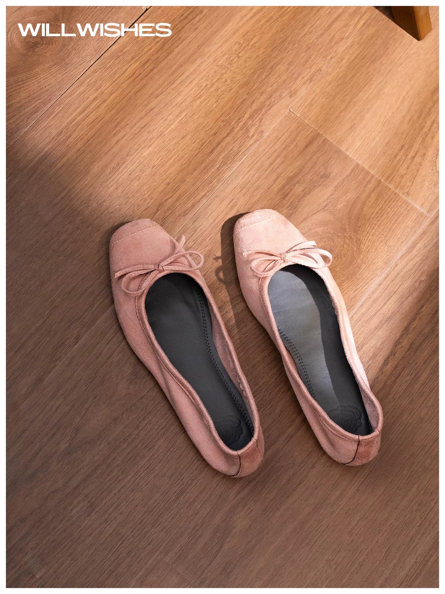 WILLWISHES Wang Ding Small Fragrance Soft Sole Flat Shoes