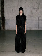 BADBLOOD American Casual Plaid Scimitar Pants