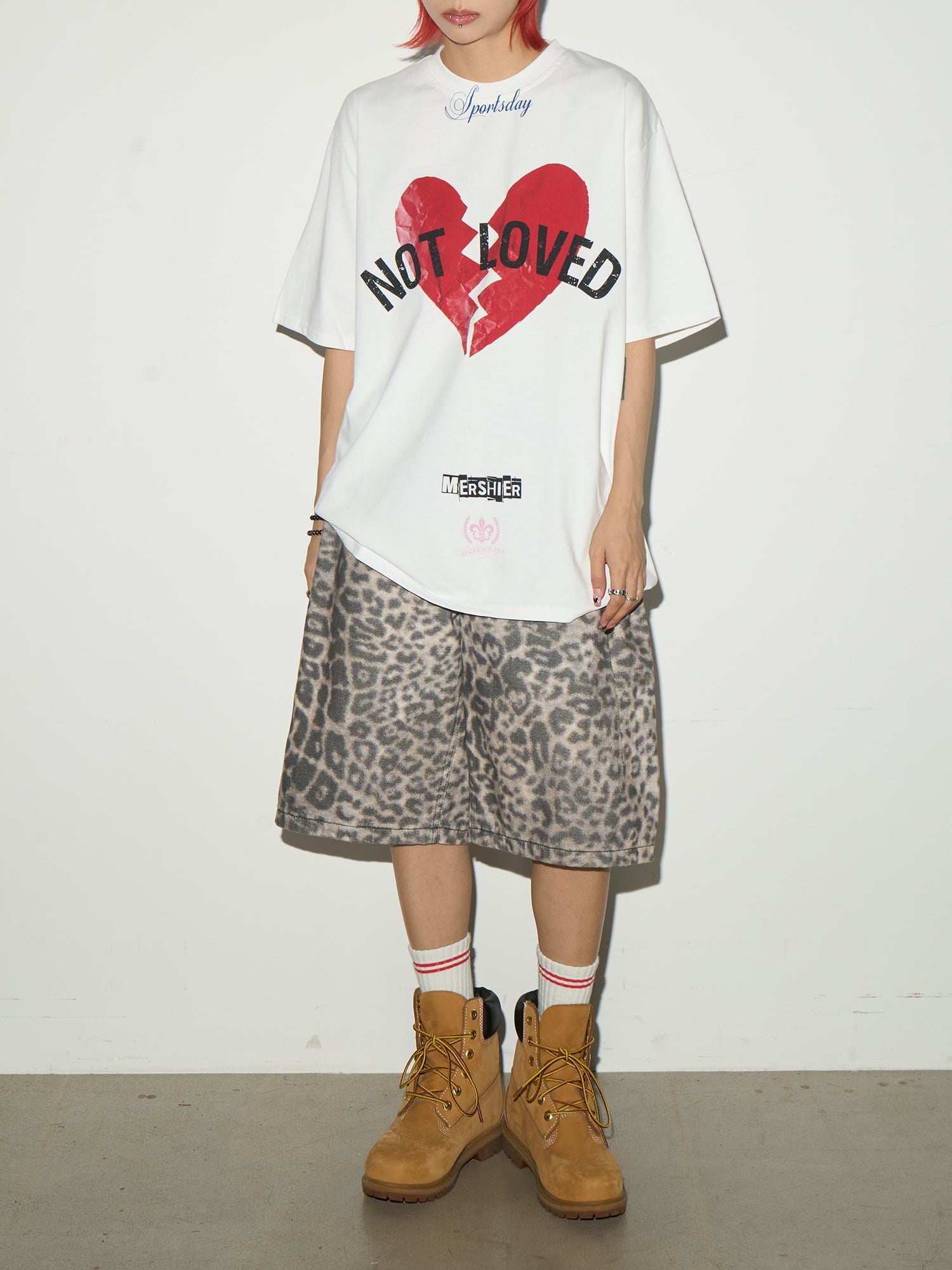 MICHINNYON leopard shorts