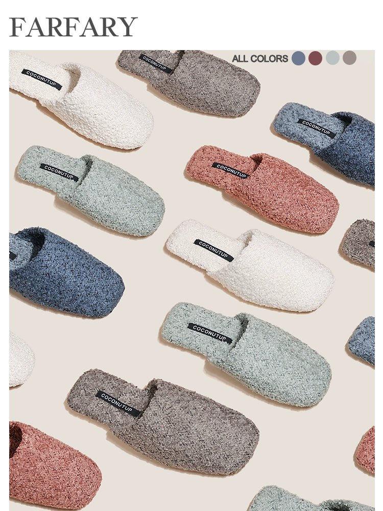 Farfary Retro Velvet Half Slippers