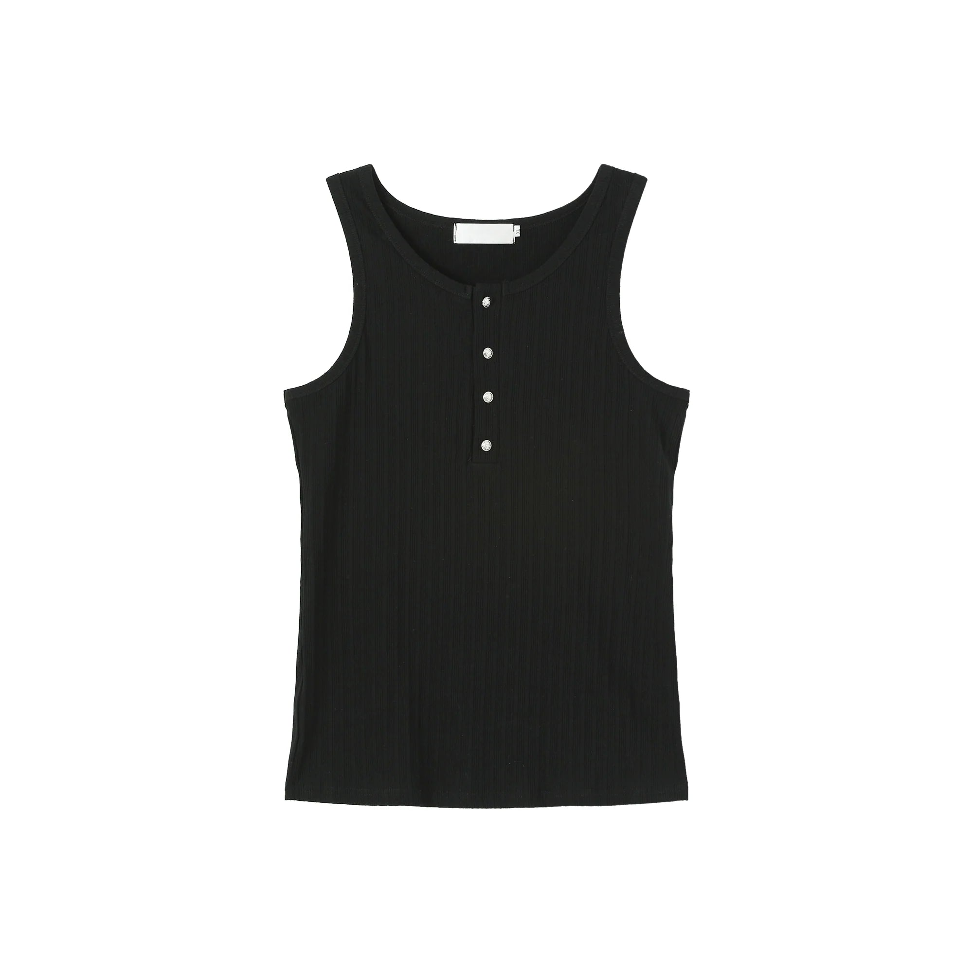 TURNTIDE Simple Crew Neck Vest Sleeveless