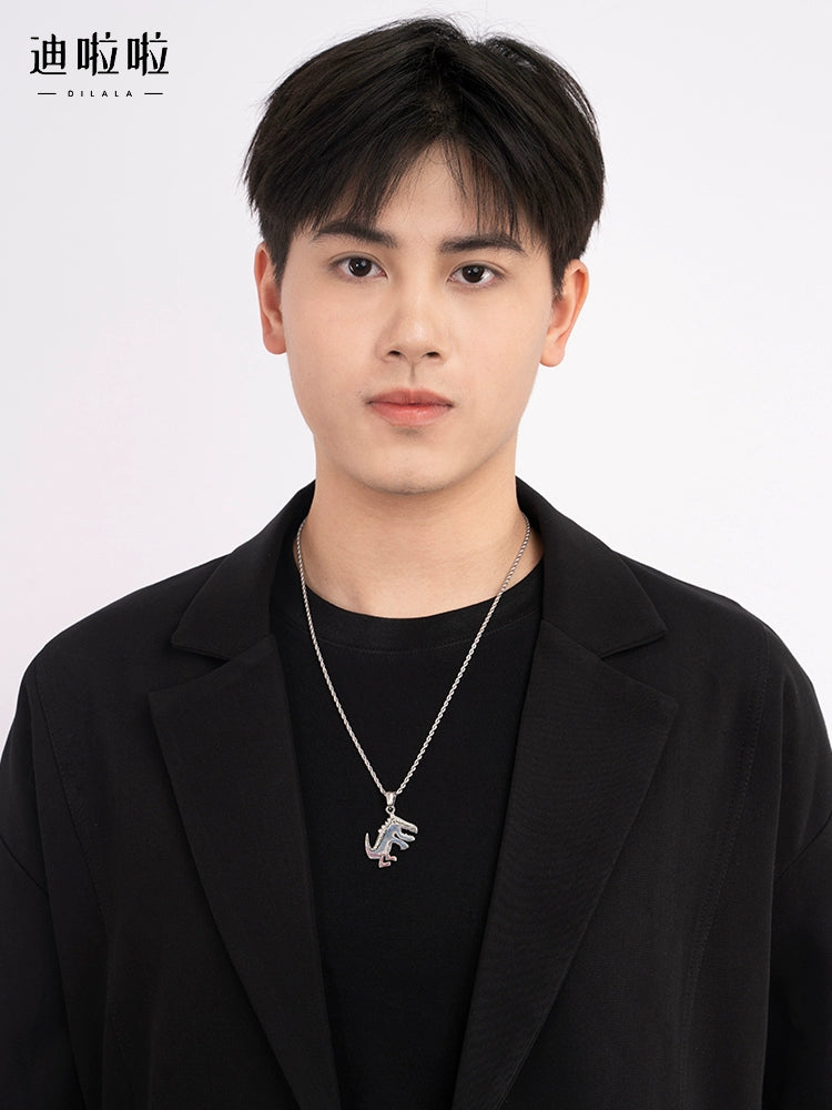 Dinosaur Cartoon Couple Necklace