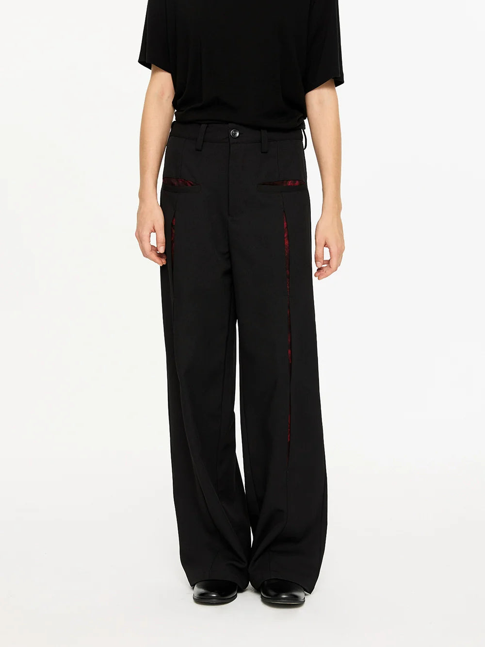 KREATE Contrasting Stand-up Collar Jacket