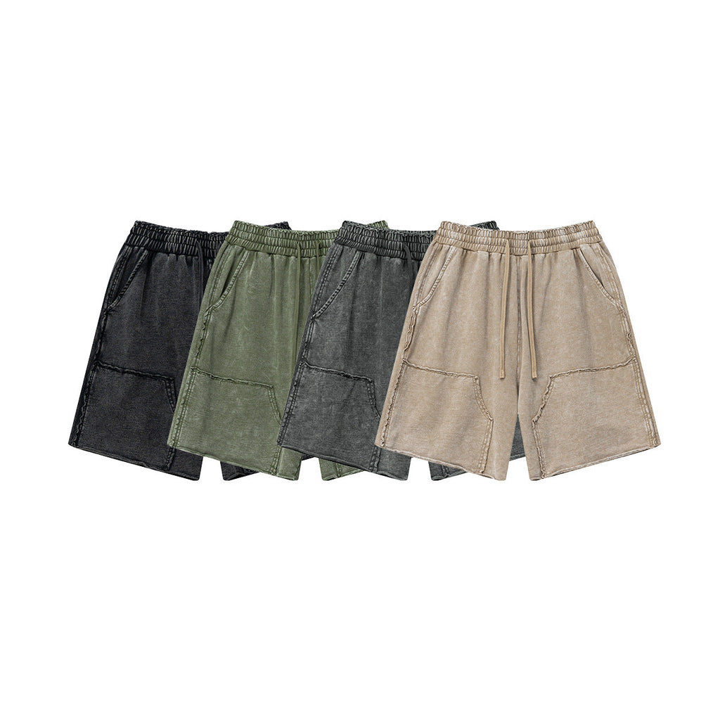 BE Batik Whitening Splicing 100% Cotton Shorts