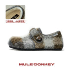Donkey Contrasts Colors and Lazes in Mueller Shoes