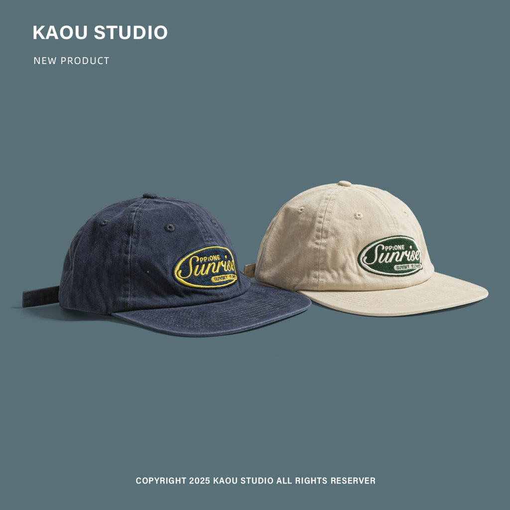 Kac Hip-hop Embroidered Flat Brim Baseball Cap