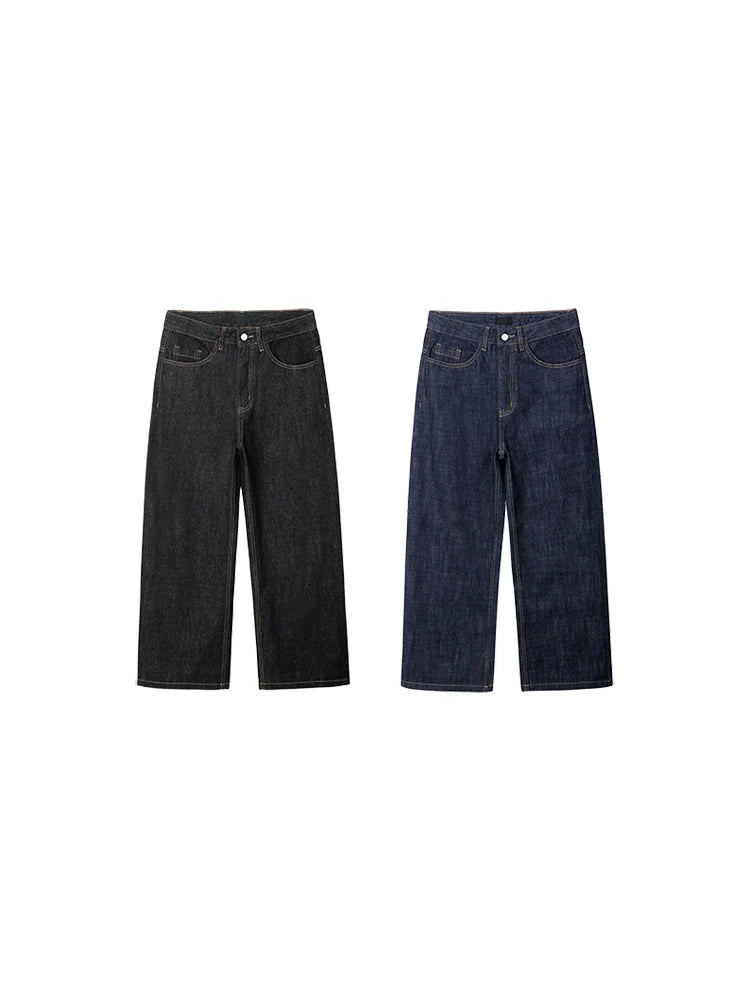 PLUS NO LOGOA Loose Straight Wide-leg Jeans