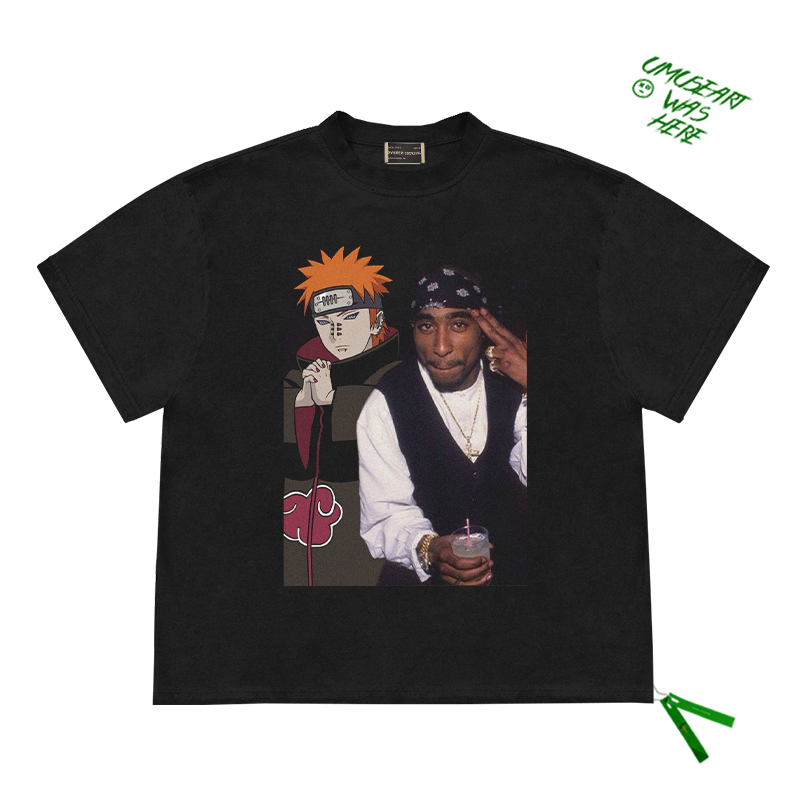 Tupac x Naruto Two-Dimensional Hip-Hop Tee