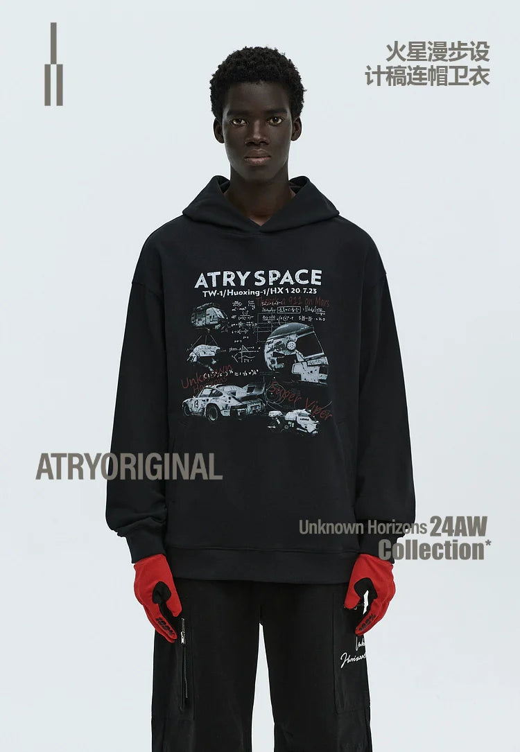 ATRY Mars Walk Design Draft Hooded Sweater