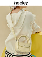 Neeley Soft Leather Basket Bag