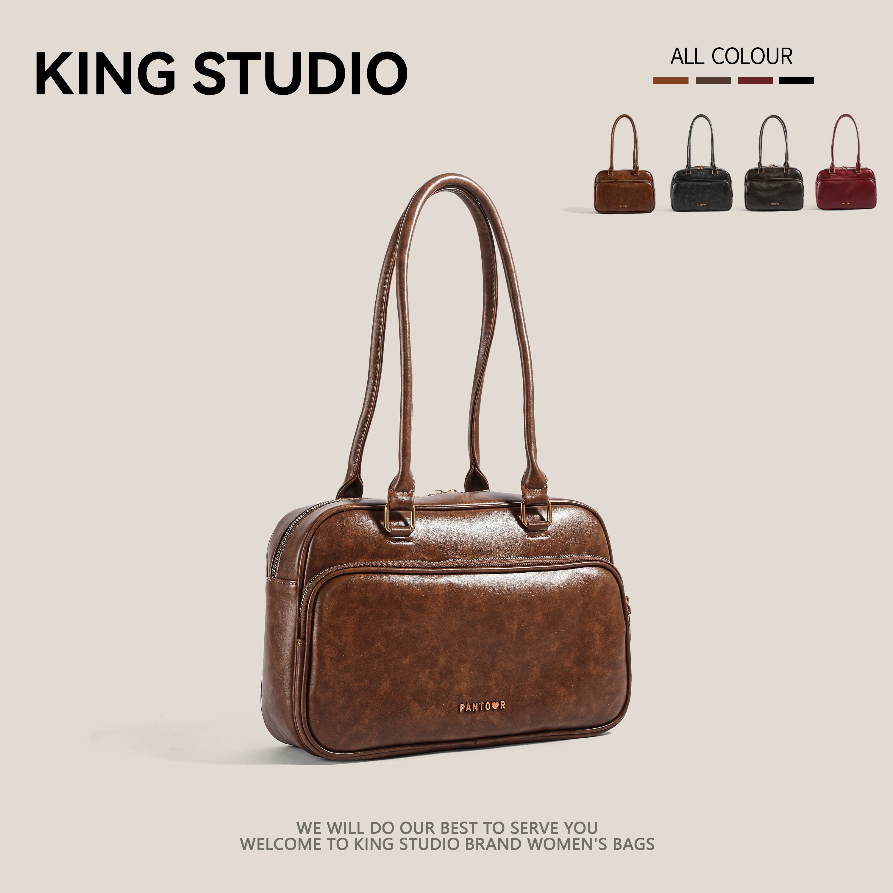 DrinKing Retro Large Satchel Bowling Bag