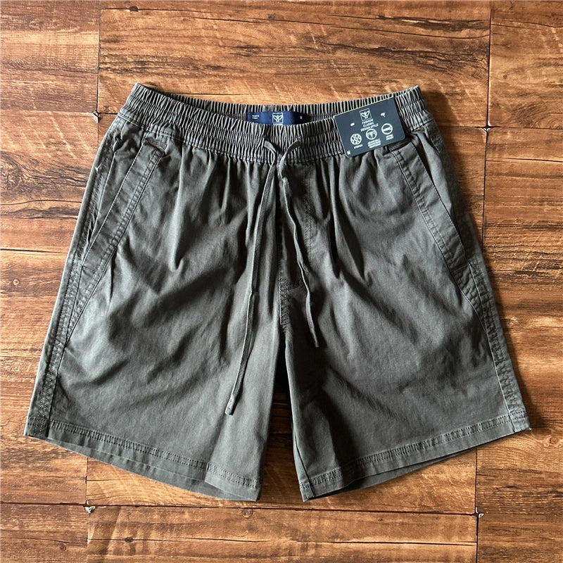 Japanese Washed Cotton Quarter Shorts