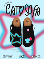 Cat & Sofa Polka Dot Star Birkenstock Sandals