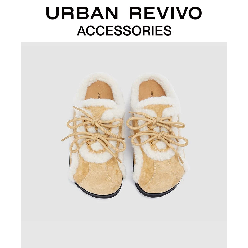 Urban Revivo Streamer Plush Birkenstock Slippers