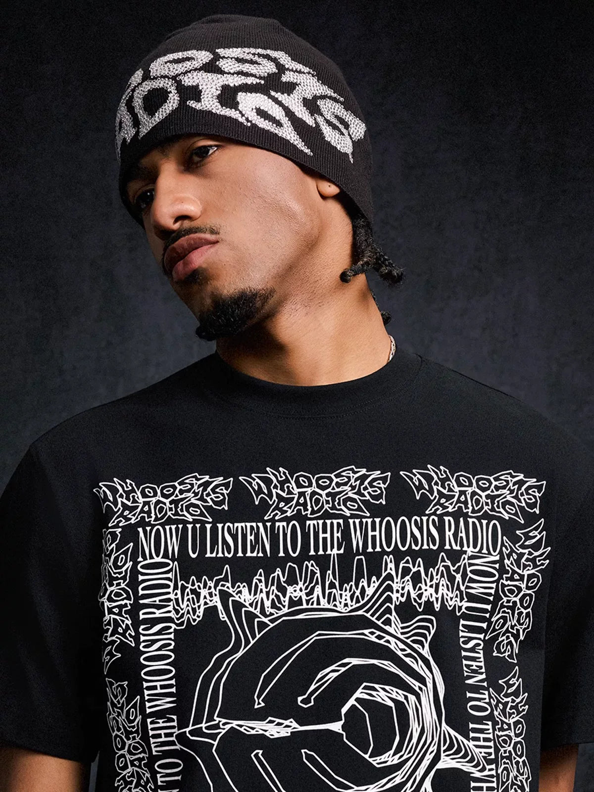 WHOOSIS Warm Outdoor Letter Knit Hat