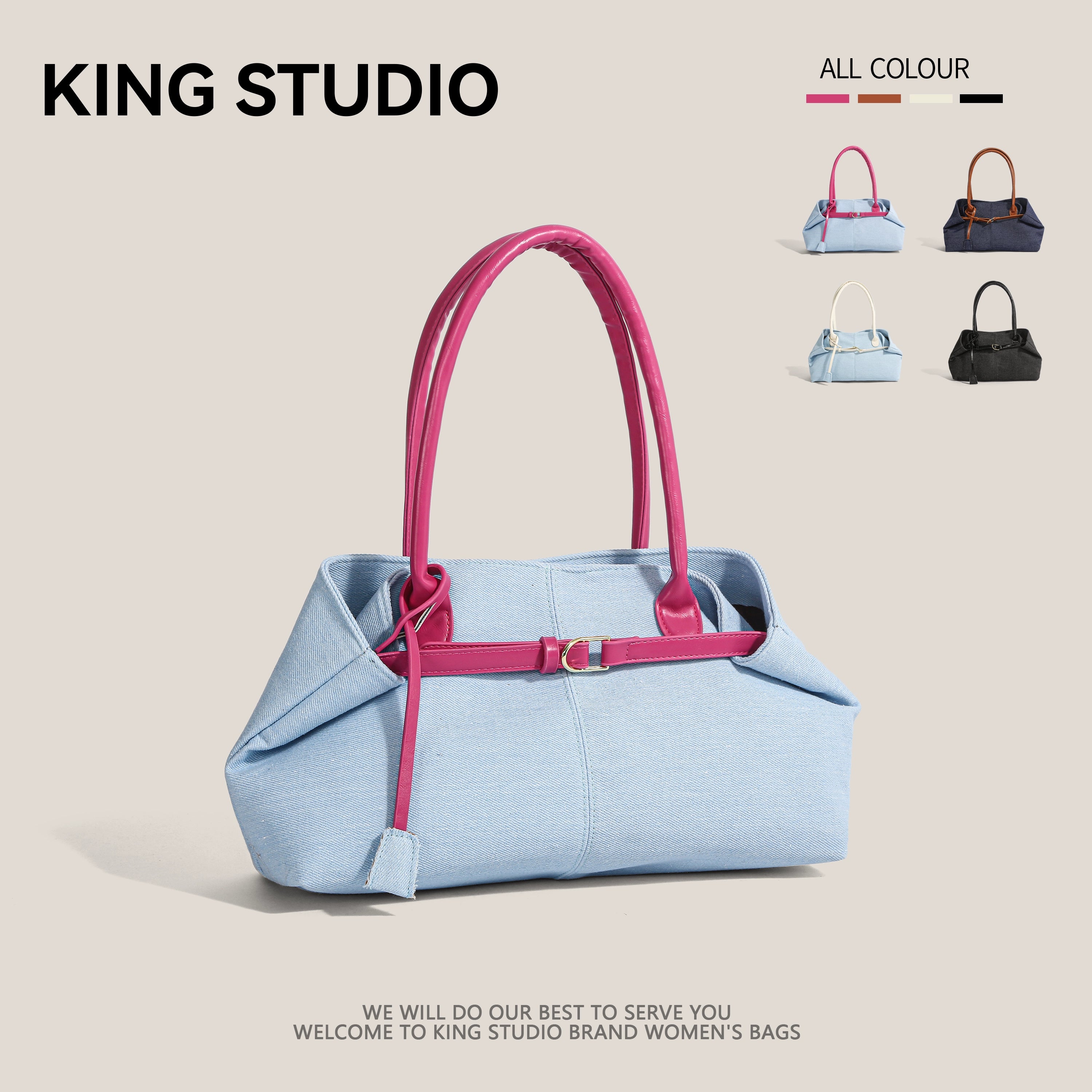 DrinKing Casual Large Single-Shoulder Bag