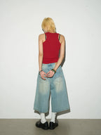 MICHINNYON Casual Sleeveless Slim-fit I-shaped Vest