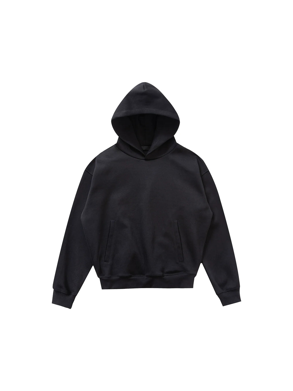 PLUS NO LOGO Double-sided Slippery Loose Pullover Hoodie
