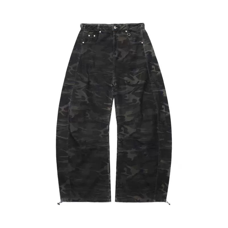 BADBLOOD American Casual Plaid Scimitar Pants